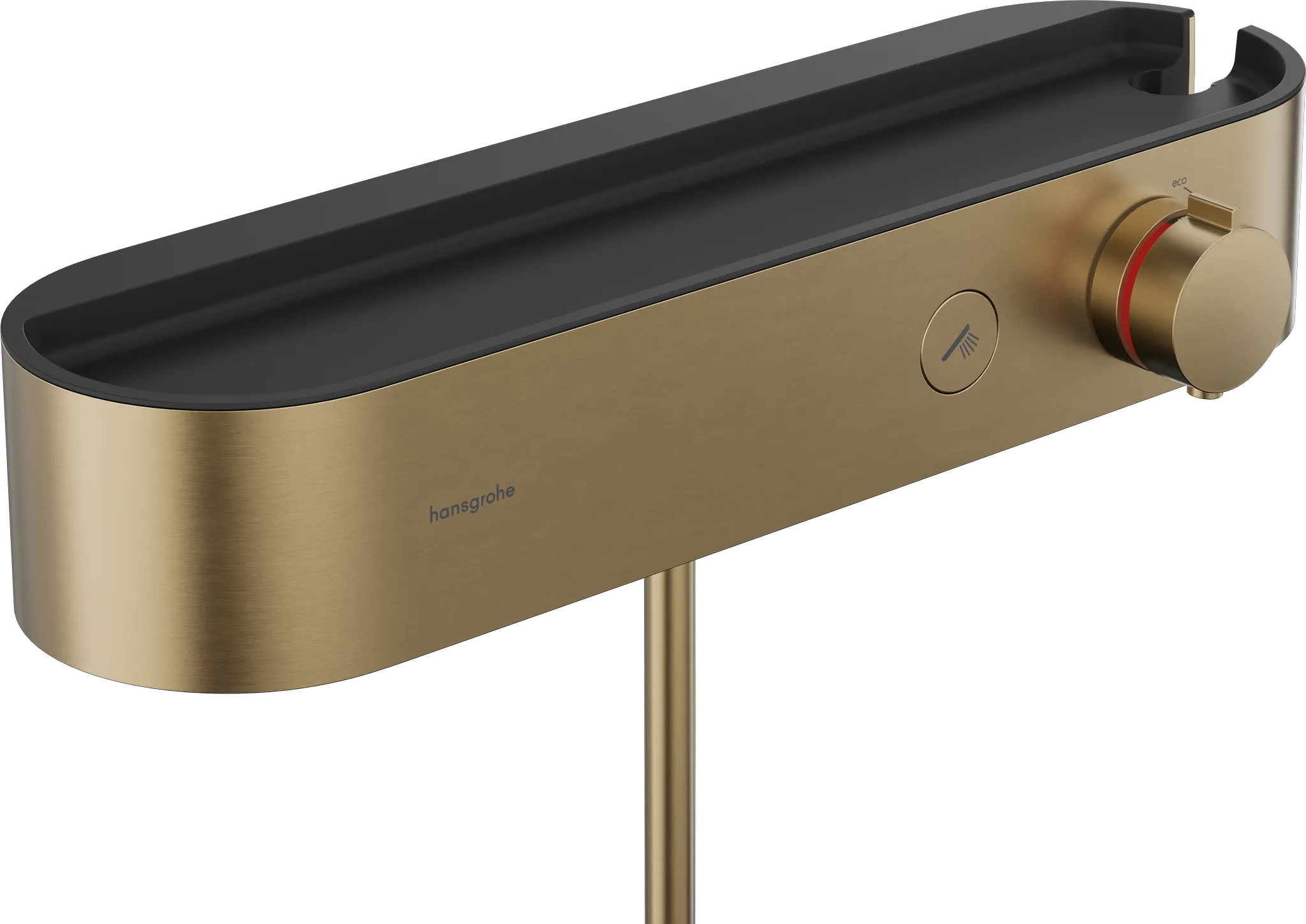 Hansgrohe ShowerTablet Select Brausethermostat 400 Aufputz, Brushed Bronze, DN15, 1 Verbraucher, Temperatur- und Volumensteuerung, CoolContact, max. Durchfluss 16,3 l/min, min./max. Betriebsdruck 1/10 bar