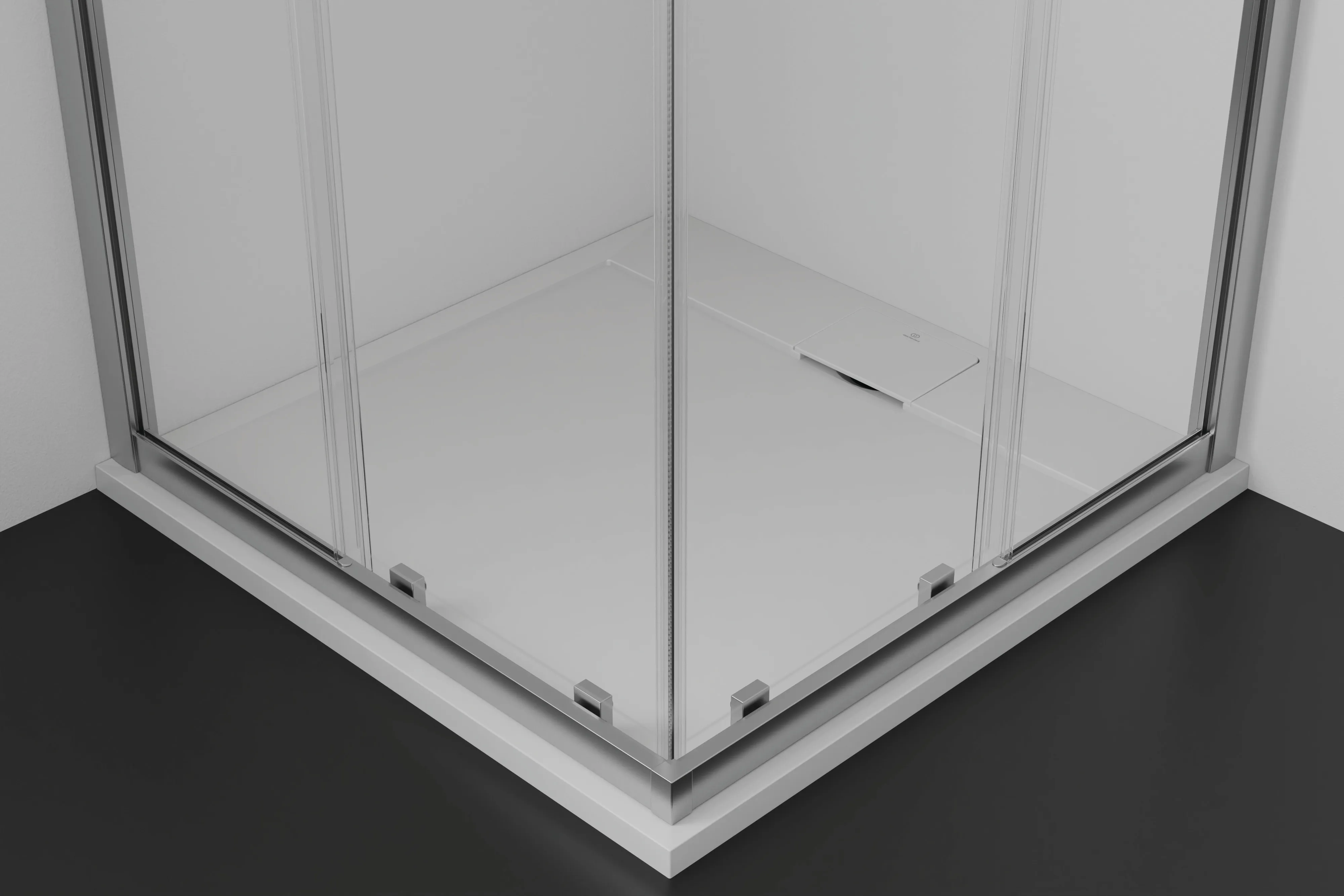 Ideal Standard Duschwanne „UltraFlatSi.life“ 90 × 90 cm in Carraraweiß