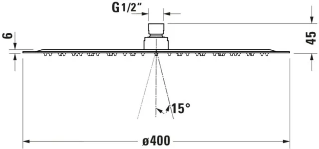 Duschkopf „Zubehör Armaturen“ ⌀ 400 mm in Chrom Duschkopf „Zubehör Armaturen“ ⌀ 400 mm in Chrom