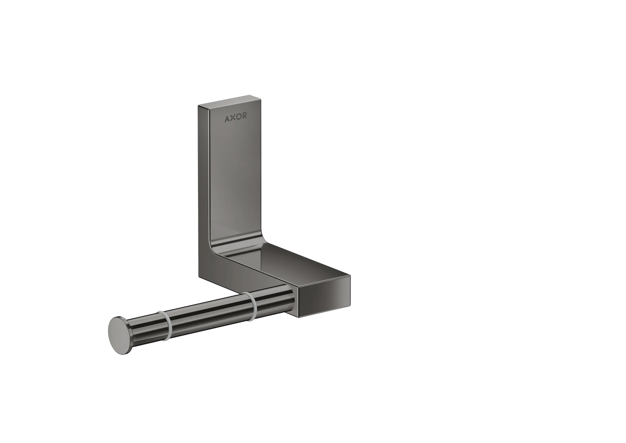 Hansgrohe AXOR Universal Rectangular Toilettenpapierhalter, Polished Black Chrome