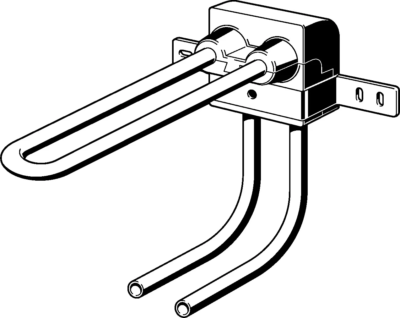 Viega „Raxofix“ Heizkörperanschlussblock verzinkt Viega „Raxofix“ Heizkörperanschlussblock verzinkt