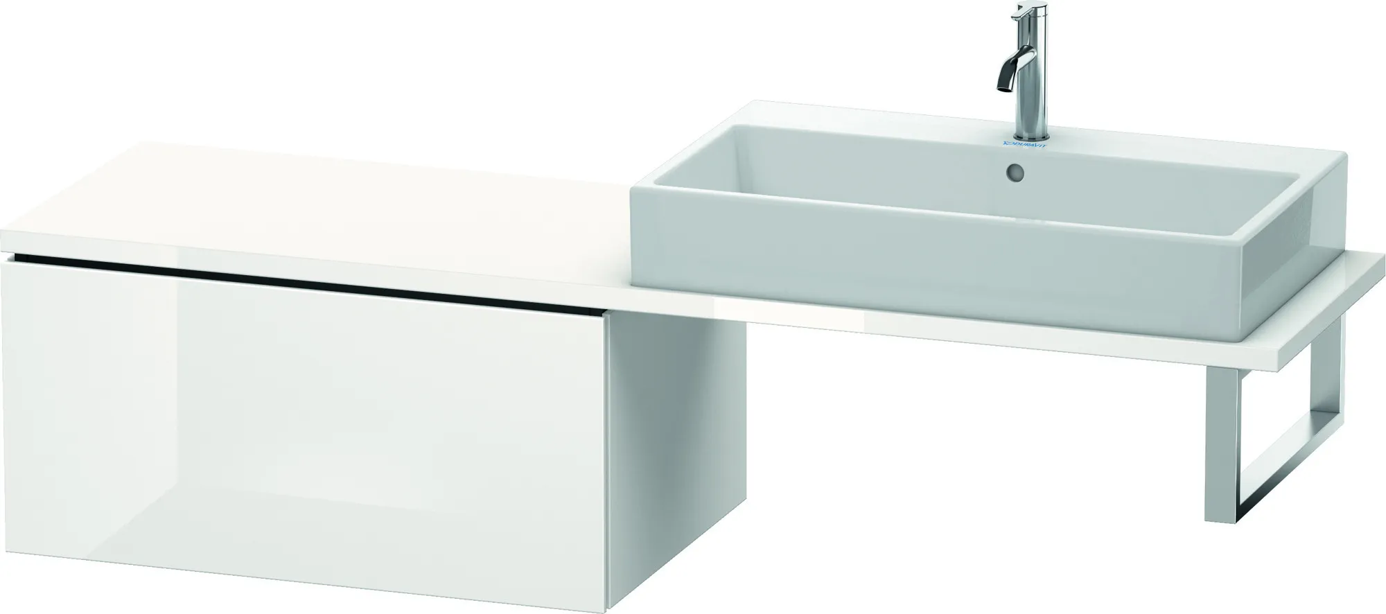 Duravit Unterschrank für Konsole „L-Cube“ 82 × 40 × 54,7 cm Weiß Hochglanz
