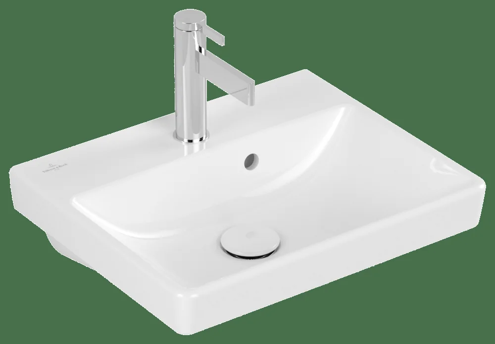 Villeroy & Boch Avento Handwaschbecken 450x370mm Rechteck Weiß Alpin