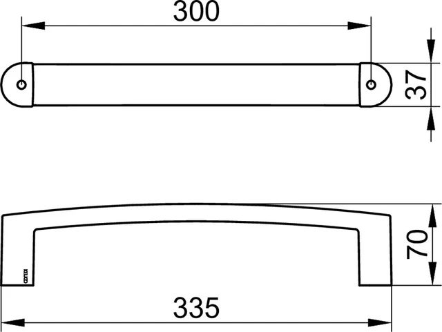 KEUCO ELEGANCE Haltegriff 300 mm verchromt KEUCO ELEGANCE Haltegriff 300 mm verchromt