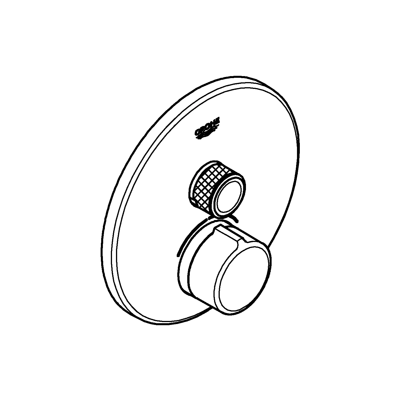 Grohe SmartControl Mischer, Unterputzmischer mit 1 Absperrventil, Fertigmontageset für Rapido SmartBox, Wandrosette rund, chrom Grohe SmartControl Mischer, Unterputzmischer mit 1 Absperrventil, Fertigmontageset für Rapido SmartBox, Wandrosette rund, chrom