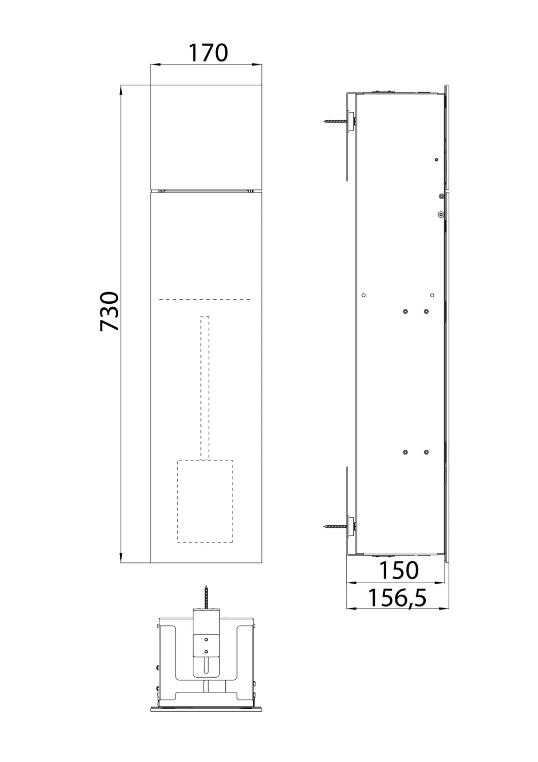 emco WC-Modul „pure“, Anschlag links 170 × 730 × 157 mm emco WC-Modul „pure“, Anschlag links 170 × 730 × 157 mm