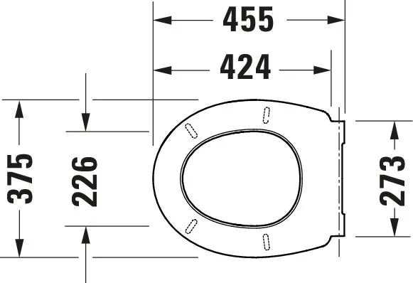 Duravit WC-Sitz 37,5 × 45,5 × 4,2 cm Duravit WC-Sitz 37,5 × 45,5 × 4,2 cm