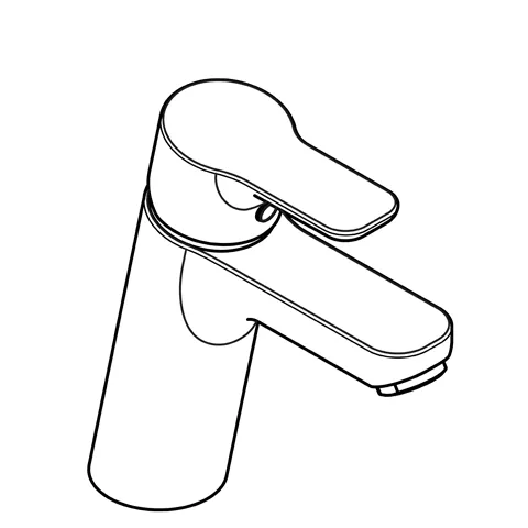 Kludi PURE & EASY Waschtisch-EHM 100 o. Ablaufgarnitur chrom