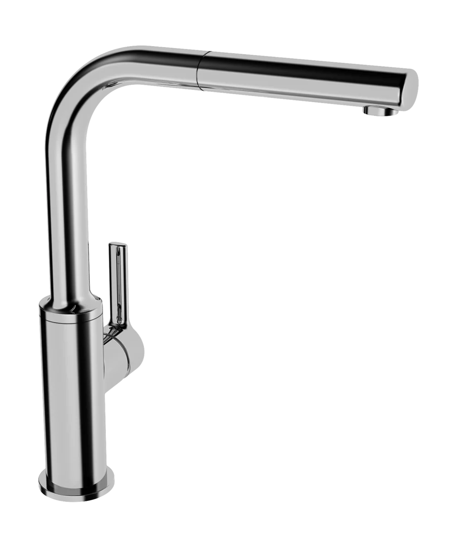 HansaRONDA Einhebelmischer Küchenarmatur HansaRONDA 5491 Ausladung 217 mm DN15 Chrom HansaRONDA Einhebelmischer Küchenarmatur HansaRONDA 5491 Ausladung 217 mm DN15 Chrom