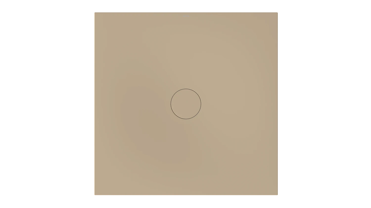 Bette quadrat Duschwanne „BetteAir“ 1200 × 1200 mm ohne Oberflächenbeschichtung, mit BetteGlasur Plus, mit Minimum-Wannenträger, in Greige