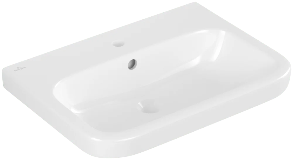 Villeroy & Boch Architectura Wandwaschbecken 4188KG, 650x470x180mm, weiß Alpin, glänzend, mit Überlauf, für 3-Loch-Armatur