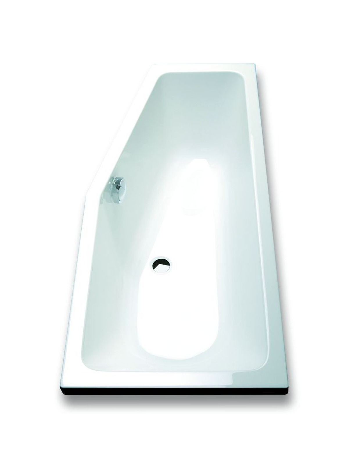 Hoesch Badewanne „Combi“ trapez 160 × 70 cm, rechts in 