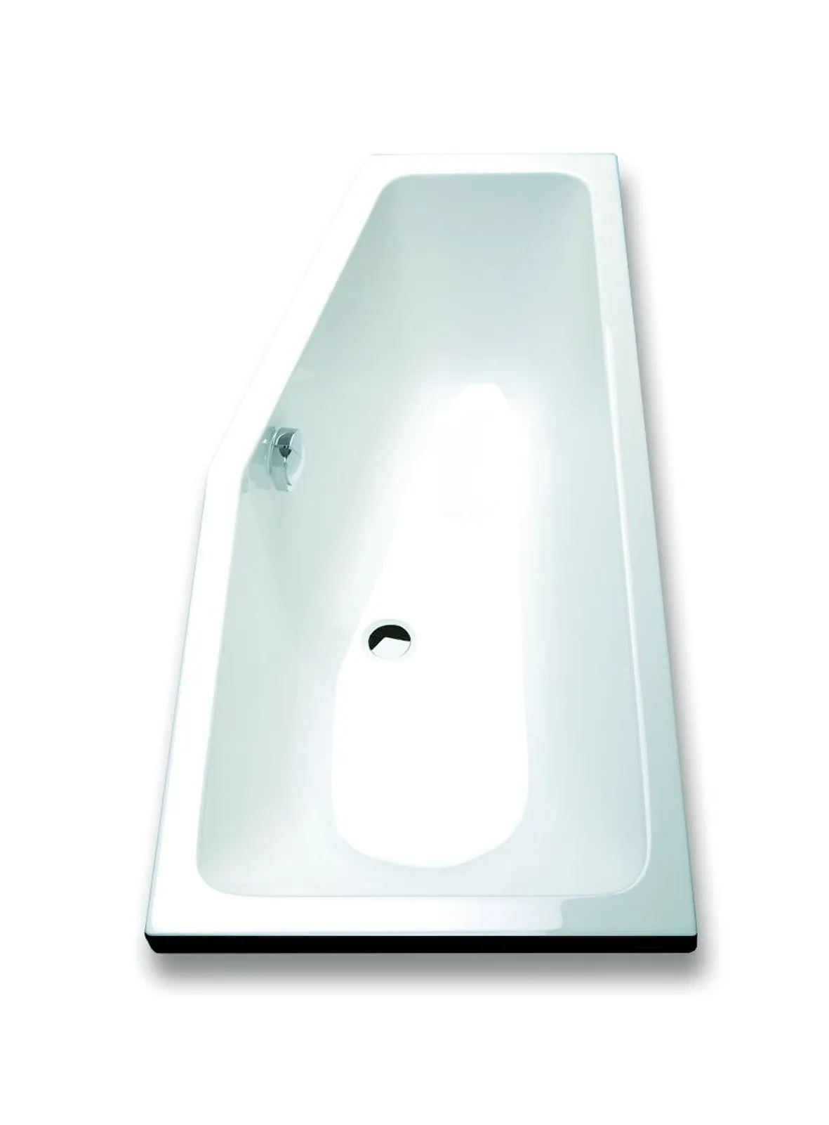 Hoesch Badewanne „Combi“ trapez 160 × 70 cm, rechts