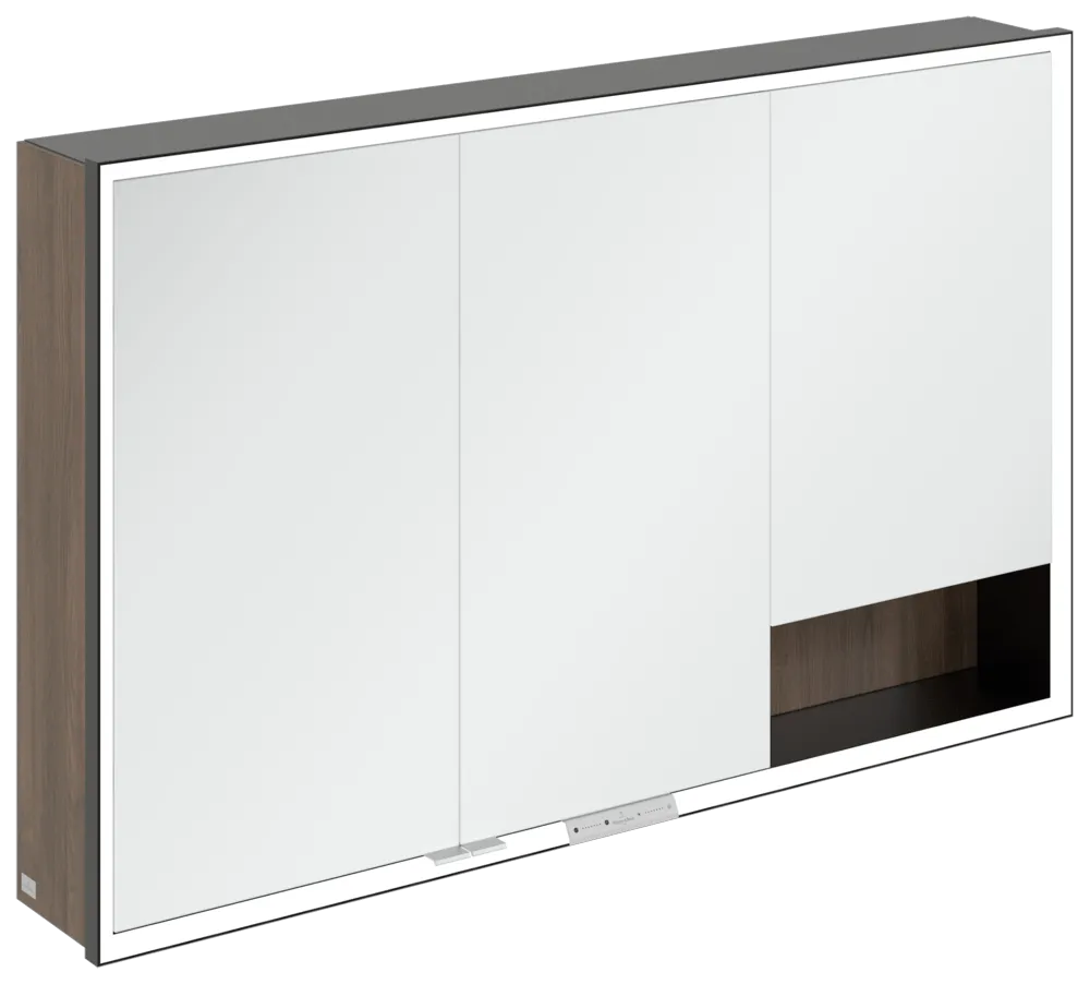 Villeroy & Boch Aufputz-Spiegelschrank „My View+“ 1200 × 750 × 168 mm in Arizona Oak