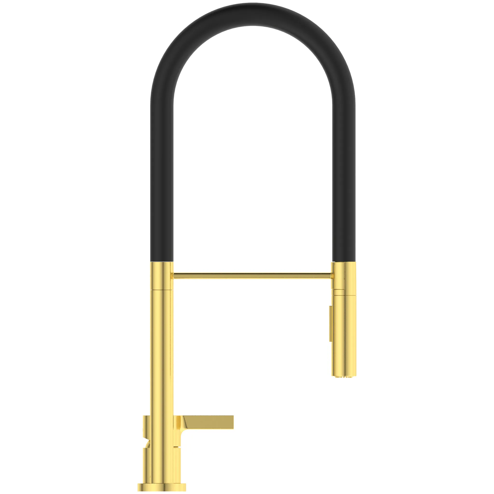 2-Loch Küchenarmatur Gusto Ausladung 225mm Semi-Pro 2-Funktionsbrause Brushed Gold 2-Loch Küchenarmatur Gusto Ausladung 225mm Semi-Pro 2-Funktionsbrause Brushed Gold