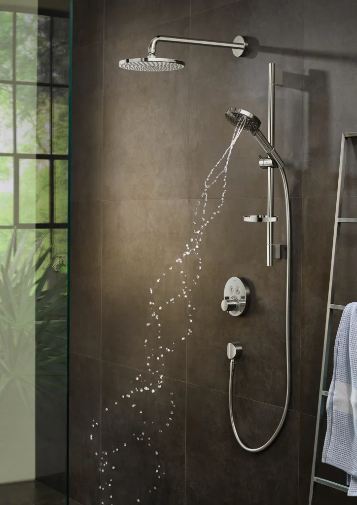 Hansgrohe Raindance Select S Handbrause 120, 3jet PowderRain Chrom, 125 mm Brausekopfgröße, max. Durchfluss 11 l/min bei 3 bar