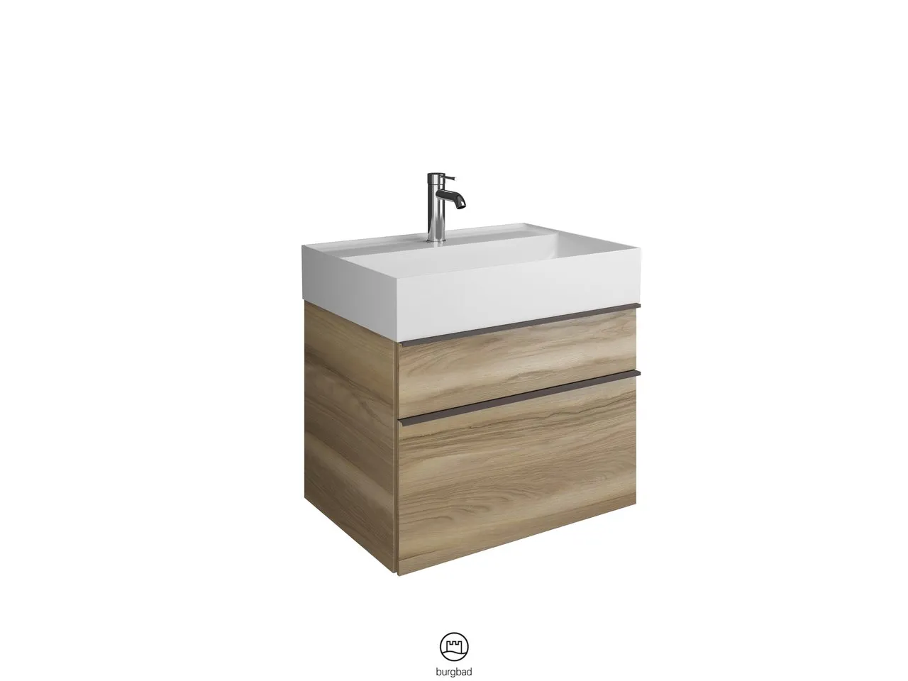 burgbad Badmöbelset „Yumo“ in Eiche Dekor Silber burgbad Badmöbelset „Yumo“ in Eiche Dekor Silber