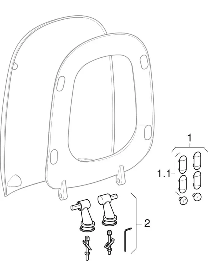 Geberit WC-Sitz ehemals Keramag „Citterio“, Quick Release, Soft Closing, Befestigung von oben Geberit WC-Sitz ehemals Keramag „Citterio“, Quick Release, Soft Closing, Befestigung von oben