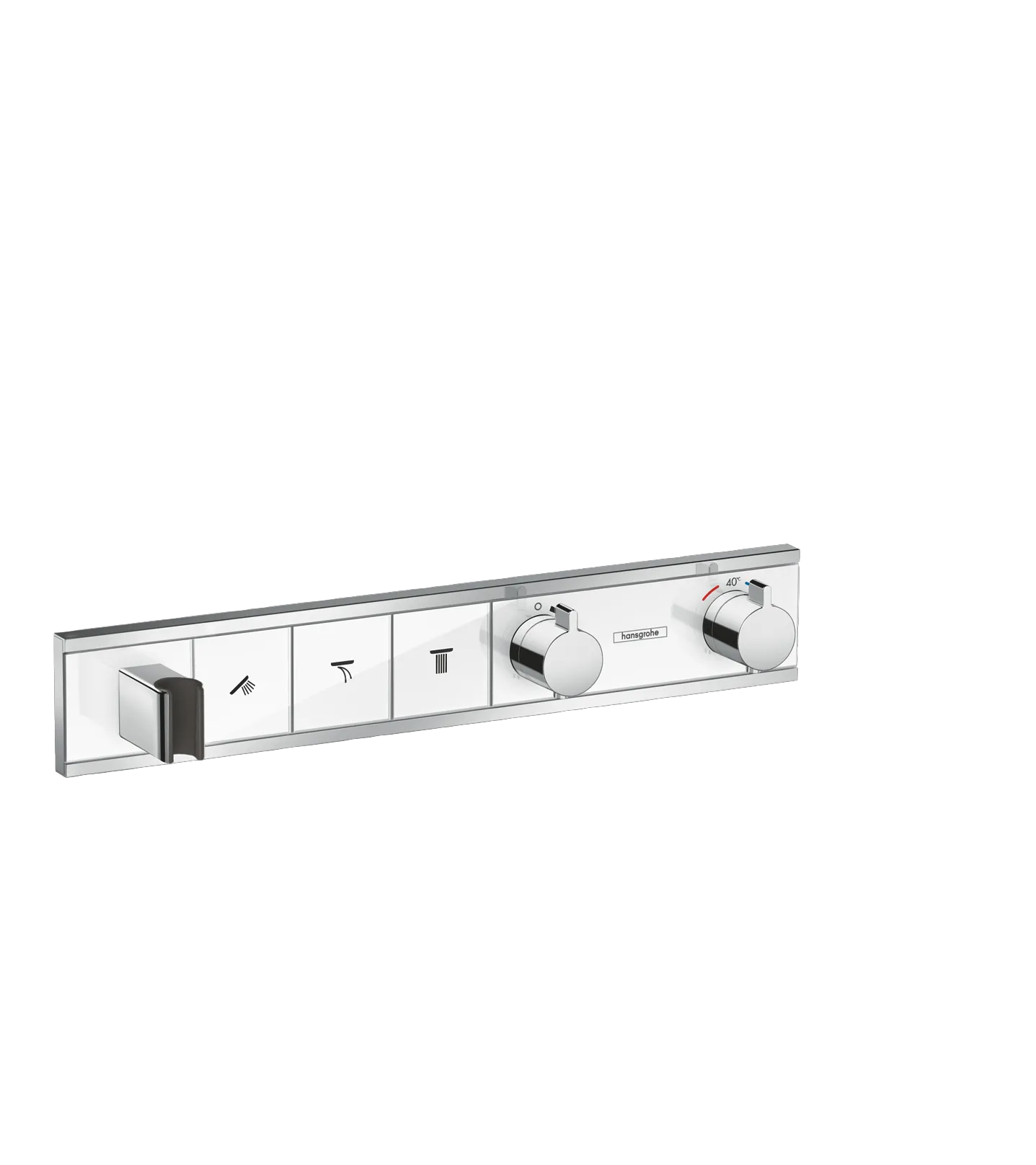 Hansgrohe RainSelect Thermostat Unterputz für 3 Verbraucher mit integriertem Brausehalter Weiß/Chrom Hansgrohe RainSelect Thermostat Unterputz für 3 Verbraucher mit integriertem Brausehalter Weiß/Chrom