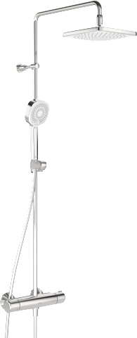 HansaMICRA Style Regenbrause-Duscharmatur 4435 3-strahlig Ausladung 445-470 mm Chrom HansaMICRA Style Regenbrause-Duscharmatur 4435 3-strahlig Ausladung 445-470 mm Chrom