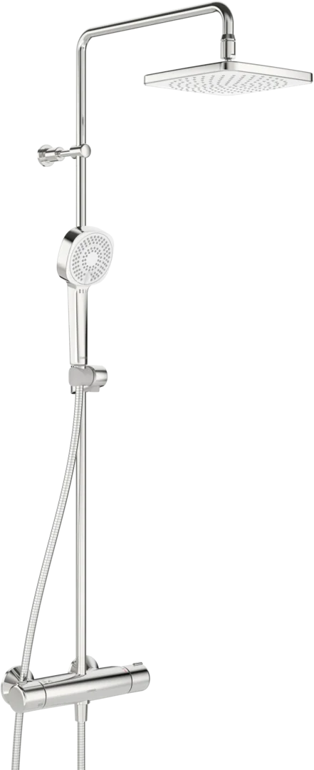 HansaMICRA Style Regenbrause-Duscharmatur 4435 3-strahlig Ausladung 445-470 mm Chrom