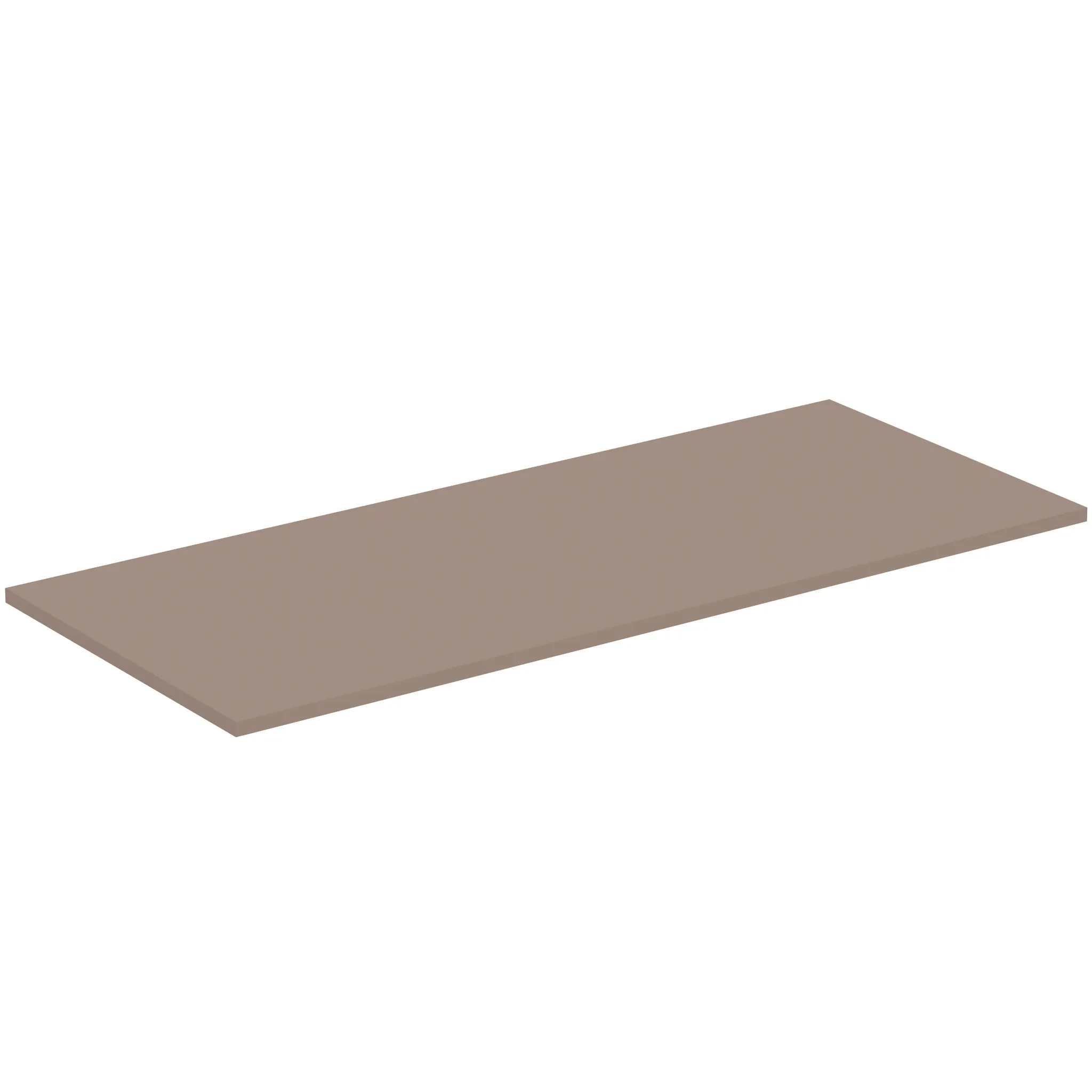 Waschtischplatte i.life B ohne Ausschnitt 1204x506x18mm Weiß matt