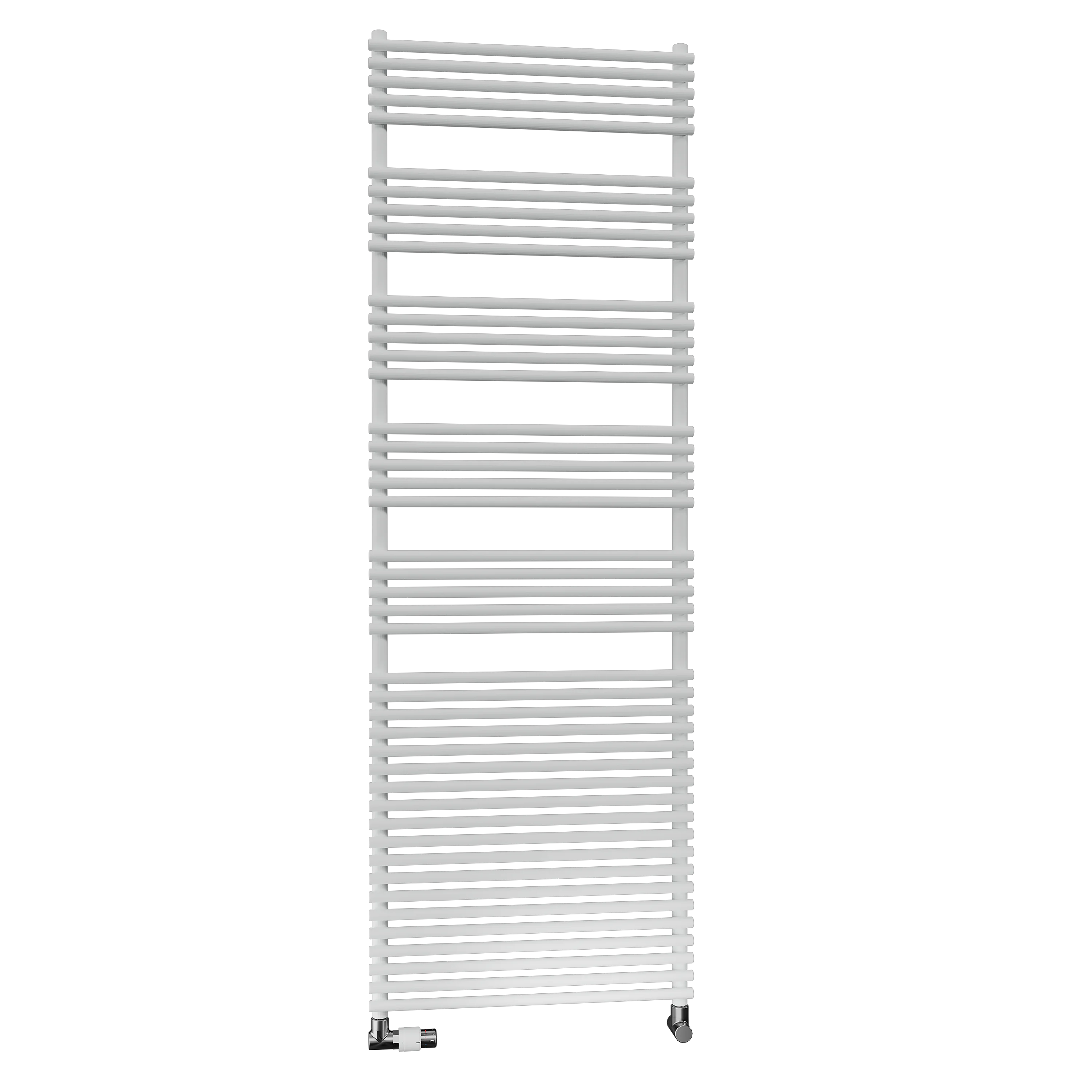 Arbonia Design-Heizkörper „Bagnotherm®“ 60 × 80 cm, zweilagig in glanzsilber Metallic