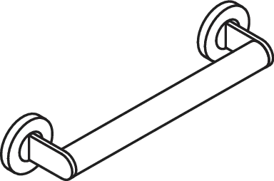 HaltegriffEdelstahl, PVD, Achsmaß 305 mm, Tiefe 70 mm, Stangendurchmesser 32 mm, in Farbe CK (messing glänzend) HaltegriffEdelstahl, PVD, Achsmaß 305 mm, Tiefe 70 mm, Stangendurchmesser 32 mm, in Farbe CK (messing glänzend)
