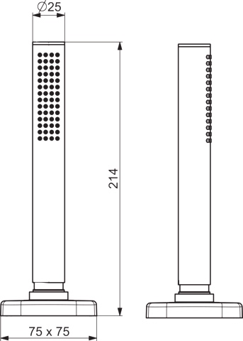 HA Einhebelmischer Handbrause HANSASTELA 5728 Chrom