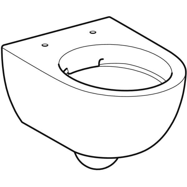 Wand-Tiefspül-WC Compact „Renova Compact“ geschlossene Form 35,5 × 33 × 49 cm ohne Spülrand