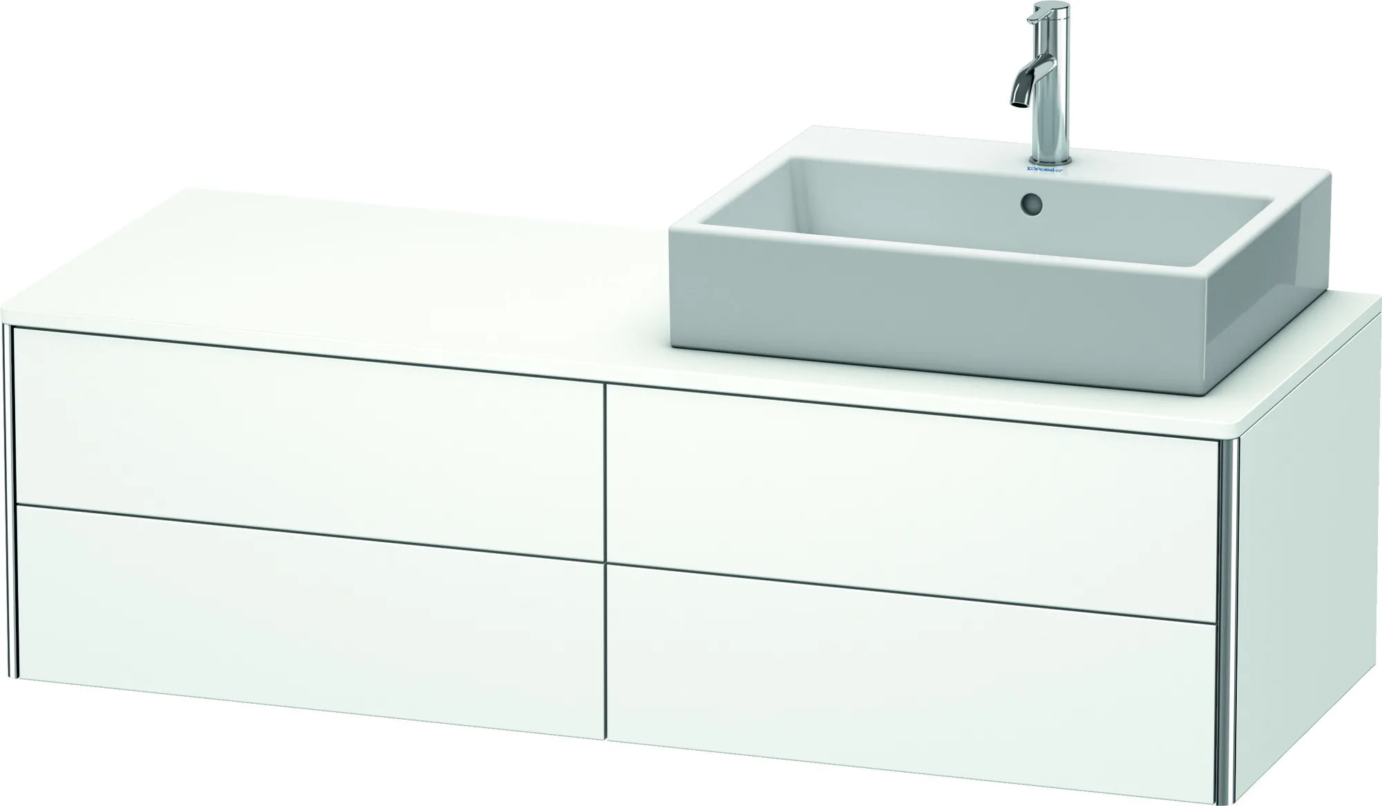 Duravit Waschtischunterschrank wandhängend „XSquare“ 140 × 40 × 54,8 cm Weiß Matt Duravit Waschtischunterschrank wandhängend „XSquare“ 140 × 40 × 54,8 cm Weiß Matt