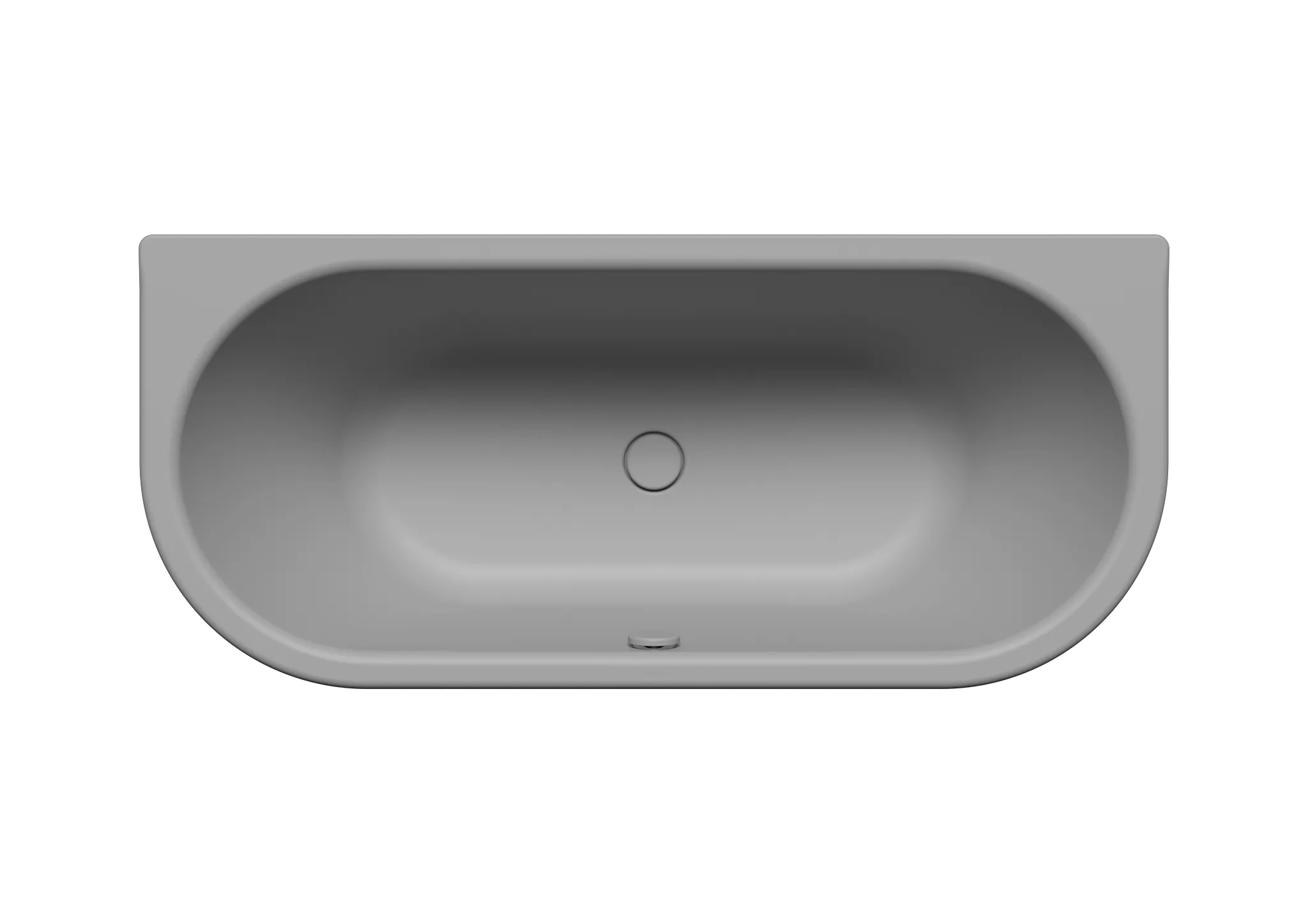 Kaldewei Badewanne „Centro Duo 2“ vorwand 170 × 75 cm mit Überlaufbohrung, in cool grey 30