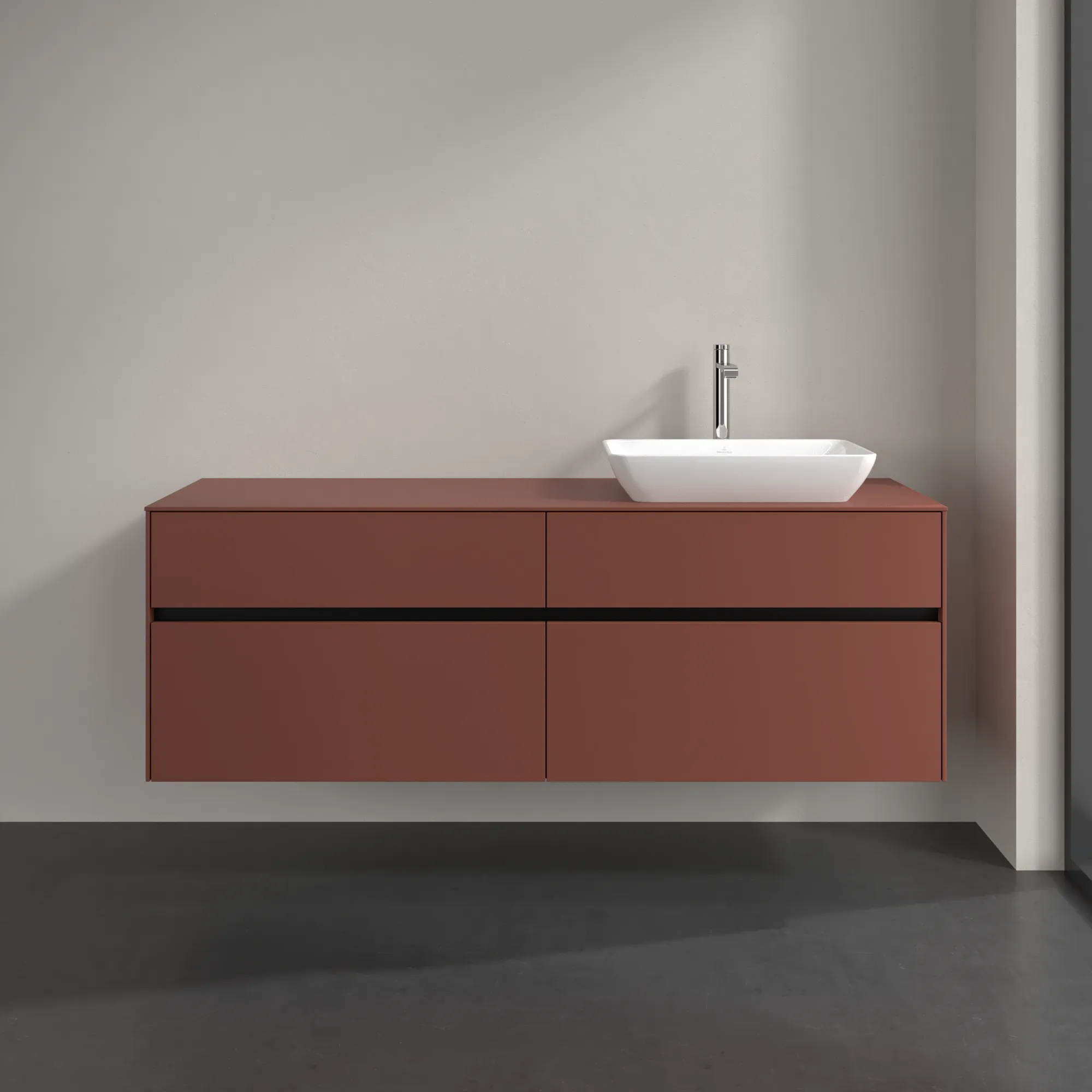 Villeroy & Boch Collaro Waschbeckenunterschrank C122B0, 1600x548x500mm, Wine Red Villeroy & Boch Collaro Waschbeckenunterschrank C122B0, 1600x548x500mm, Wine Red