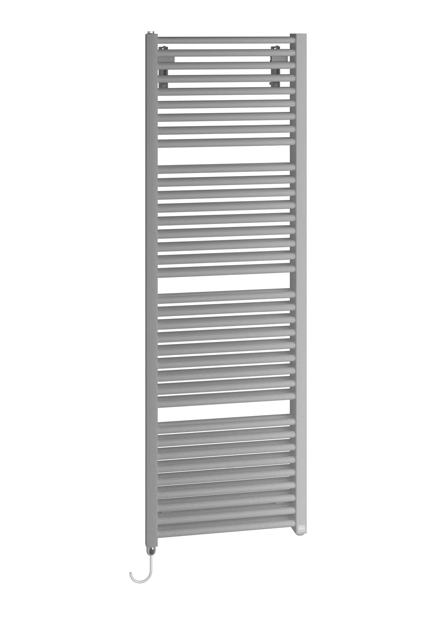 Kermi Design-Elektroheizkörper doppellagig „Duett®-E“ 63,4 × 149,2 cm in Weiß Soft (RAL 9016, matt)