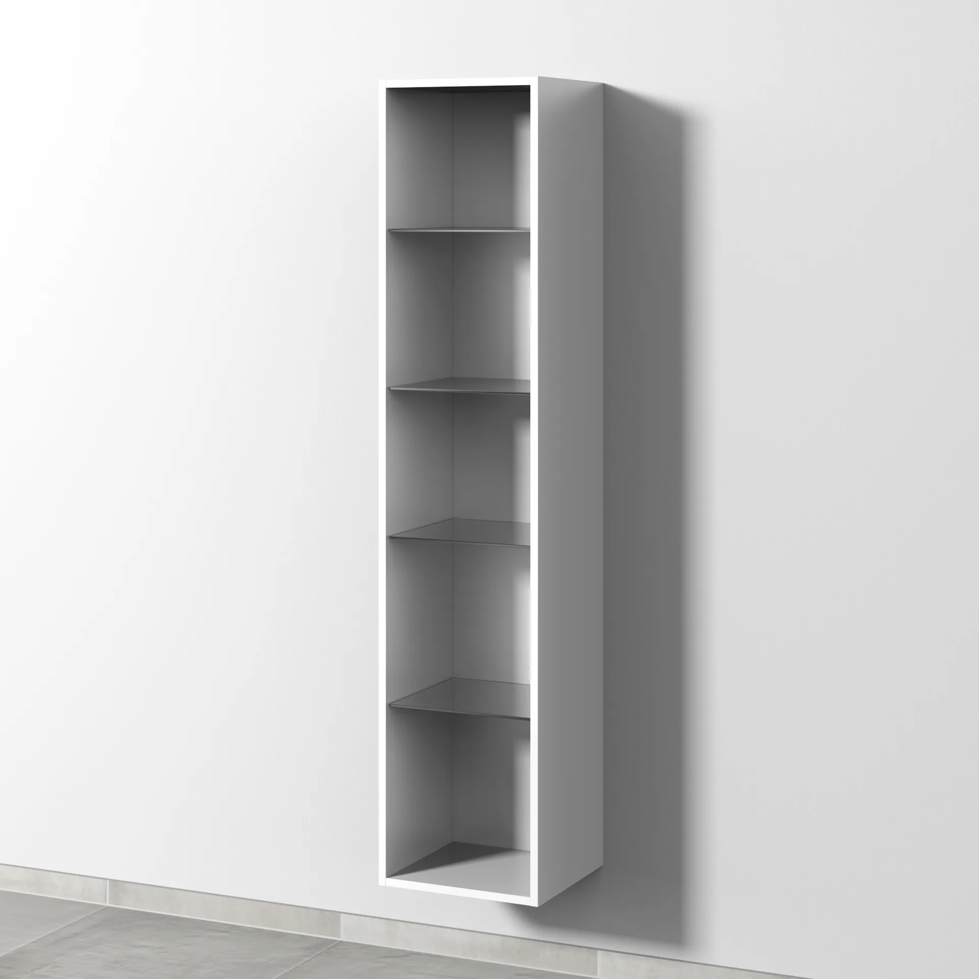 Sanipa Regal „2morrow“ 350 × 1615 × 328 mm in Weiß (glanz)