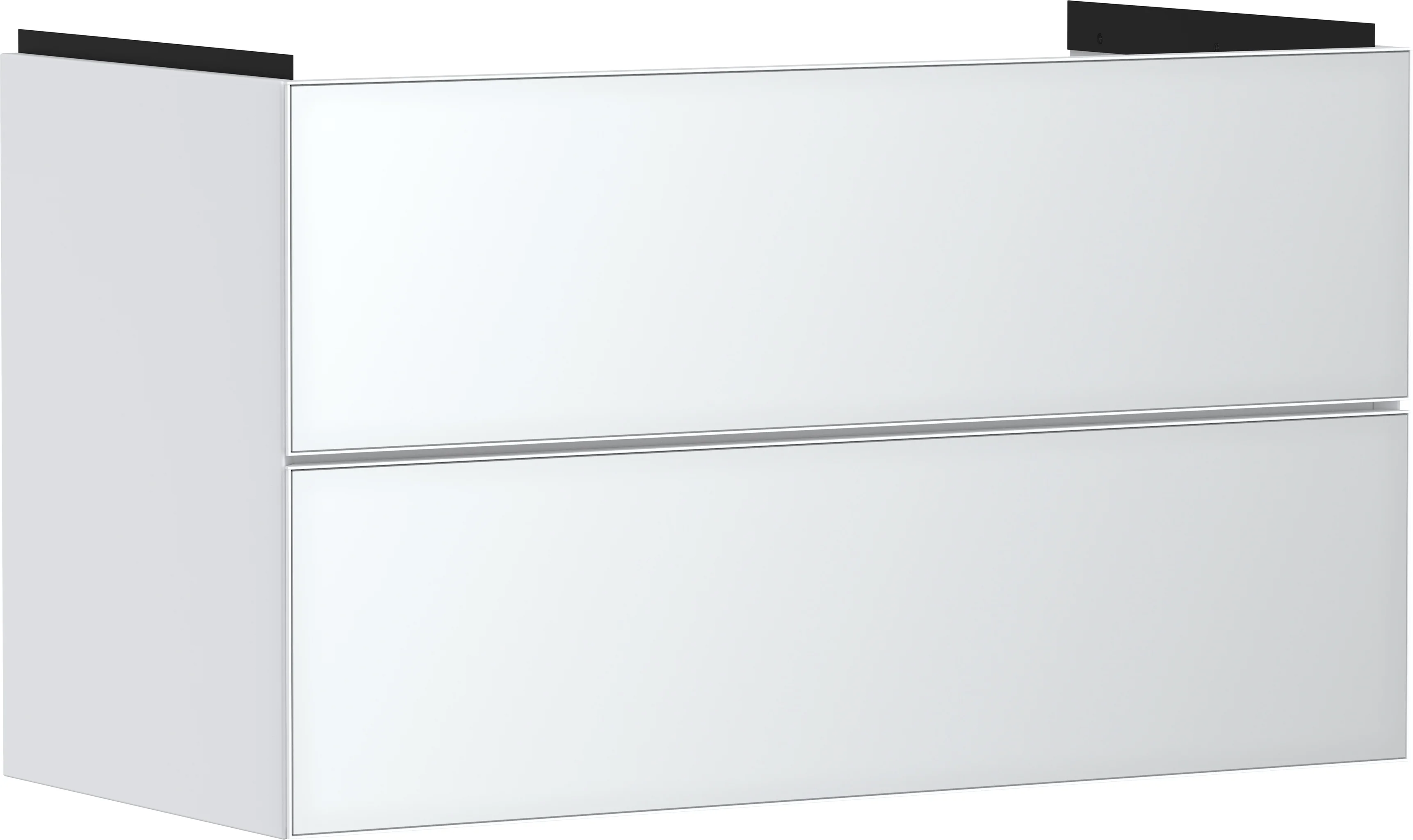 Hansgrohe Xevolos E Waschtischunterschrank Mattweiß, 980x475 mm, 2 Schubkästen, griff- und siphonausschnittlos, SoftClose, PushOpen, vormontiert Hansgrohe Xevolos E Waschtischunterschrank Mattweiß, 980x475 mm, 2 Schubkästen, griff- und siphonausschnittlos, SoftClose, PushOpen, vormontiert