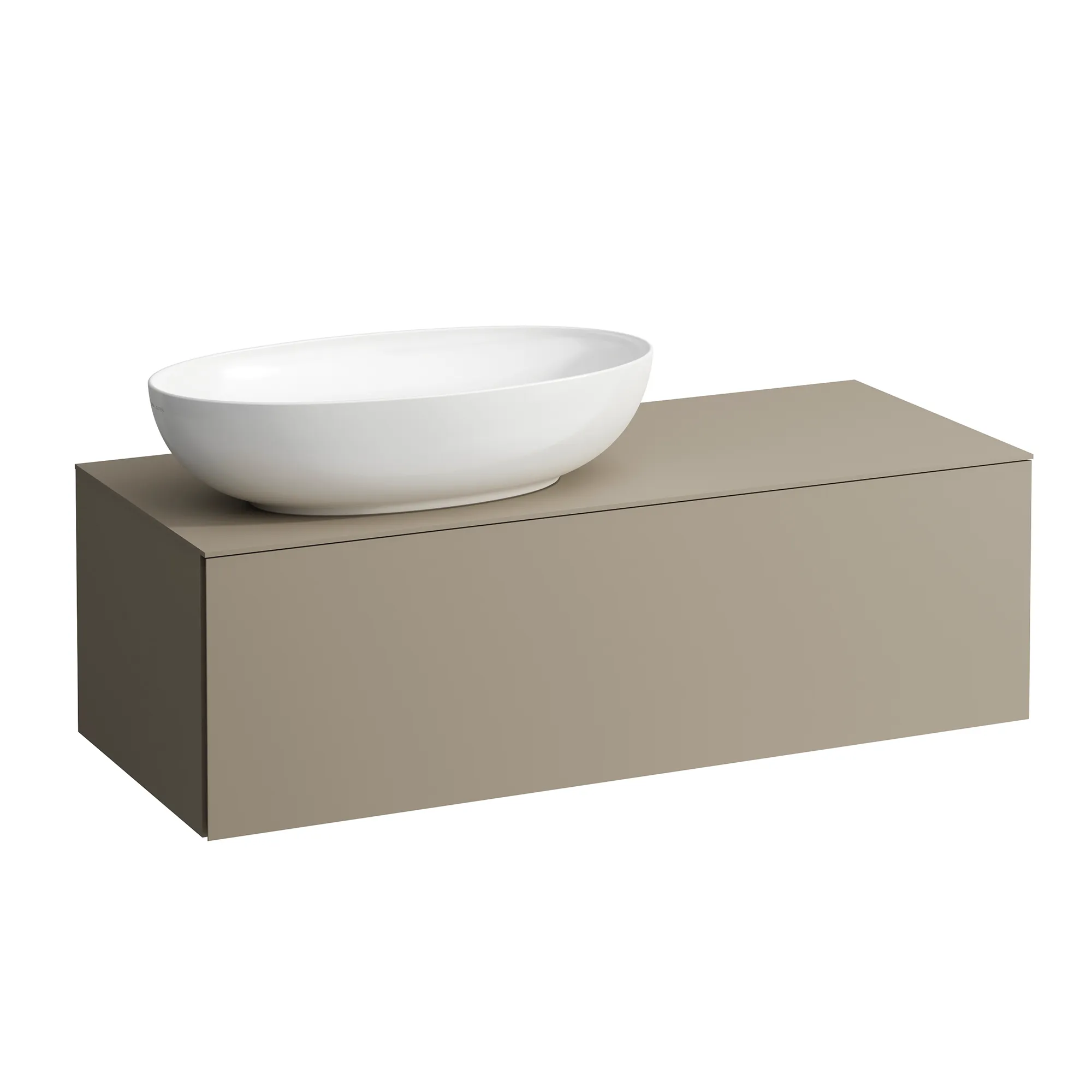 Laufen Schubladenelement „Ilbagnoalessi“ 1200 × 370 × 500 mm Perlbeige, ohne Hahnlochbohrung, links Laufen Schubladenelement „Ilbagnoalessi“ 1200 × 370 × 500 mm Perlbeige, ohne Hahnlochbohrung, links