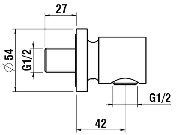 Laufen Anschlussbogen THE NEW CLASSIC mit Rückflussverhinderer chrom Laufen Anschlussbogen THE NEW CLASSIC mit Rückflussverhinderer chrom
