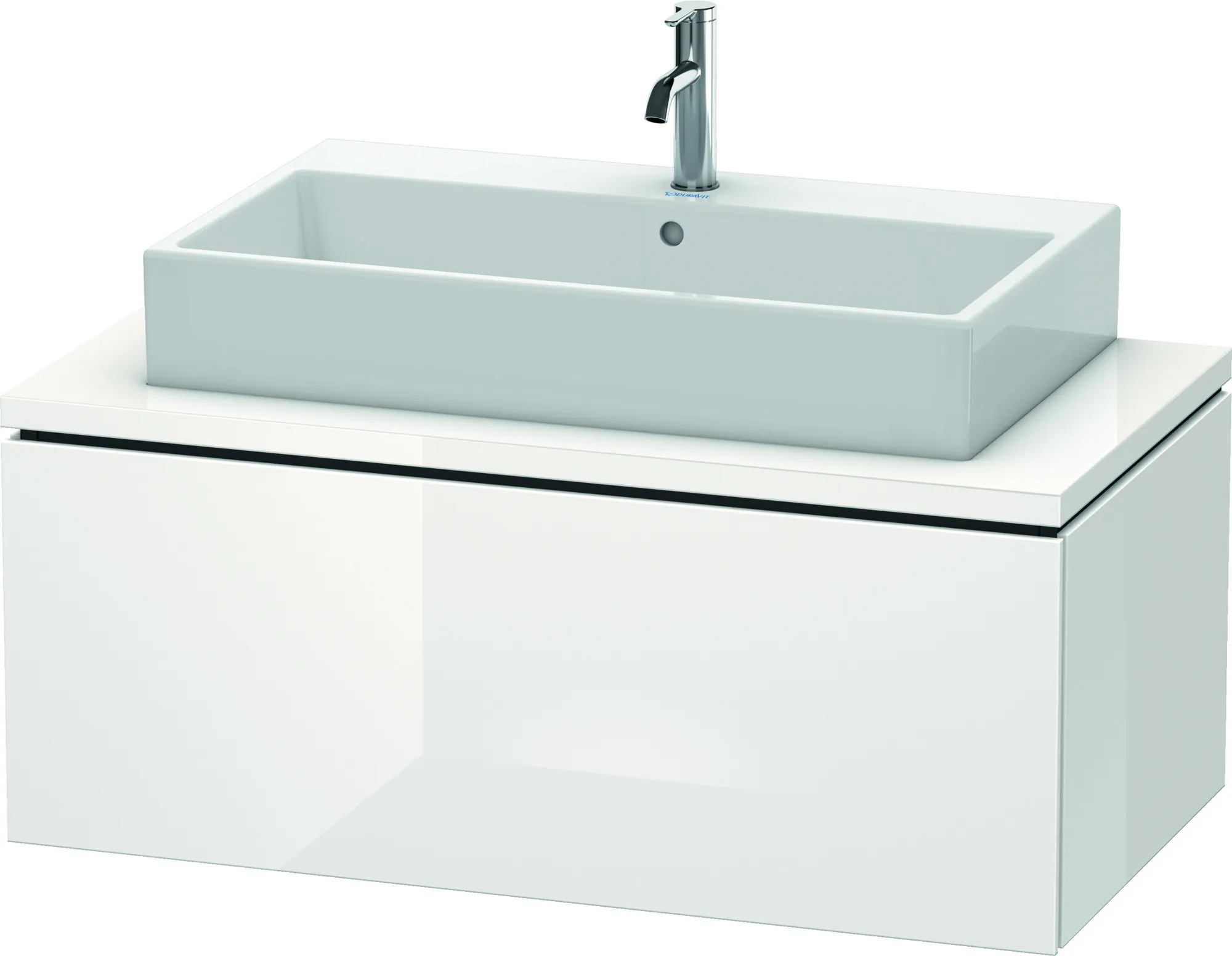 Duravit Waschtischunterschrank wandhängend „L-Cube“ 102 × 40 × 54,7 cm Weiß Hochglanz Duravit Waschtischunterschrank wandhängend „L-Cube“ 102 × 40 × 54,7 cm Weiß Hochglanz
