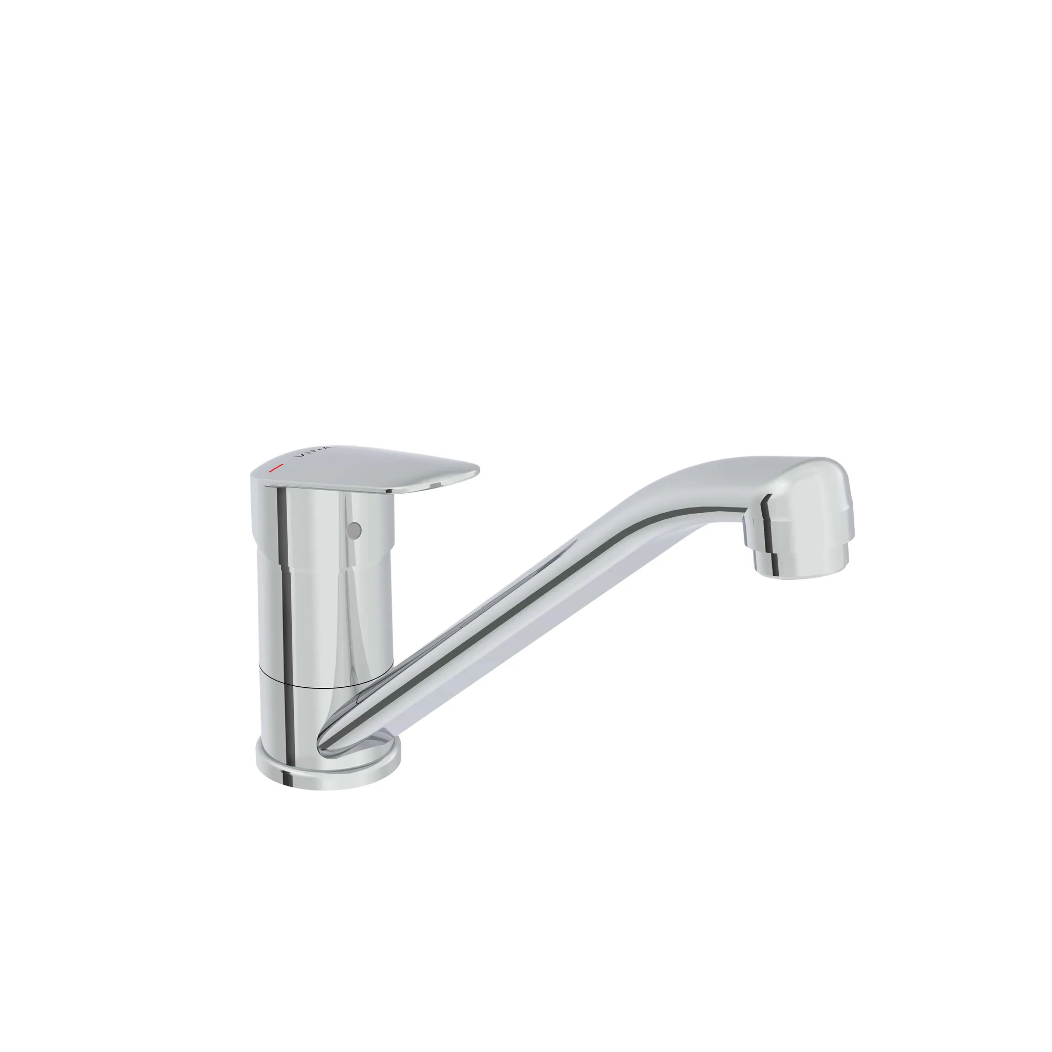 Flow Round Einhebel-Spültischmischer Höhe 17 cm mit schwenkbarem Auslauf Chrom