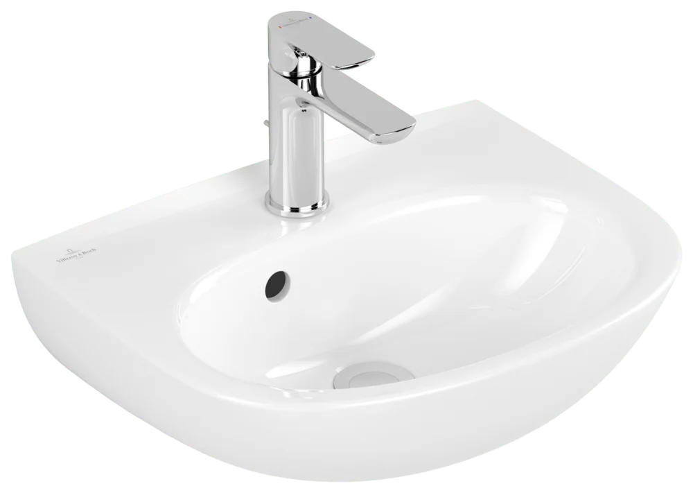 Villeroy & Boch O.novo Handwaschbecken 450x360mm Oval Weiß Alpin CeramicPlus Villeroy & Boch O.novo Handwaschbecken 450x360mm Oval Weiß Alpin CeramicPlus