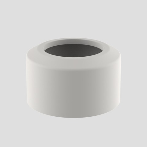WC-Abdeckrosette zweiteilig DN100, pergamon