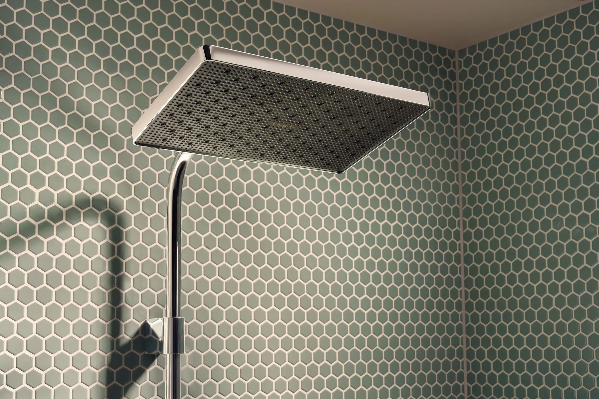 Hansgrohe AXOR Seitenbrause eckig chrom, 65 mm Brausekopfgröße, verstellbarer Winkel, Rain Strahl, 5 l/min Durchfluss