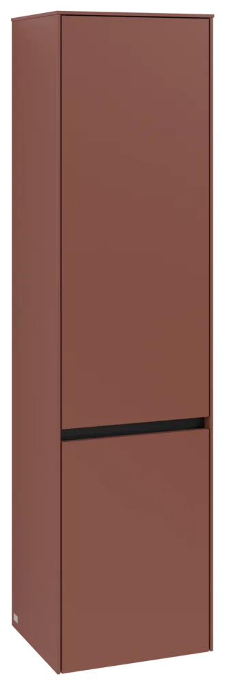 Villeroy & Boch Collaro Hochschrank C03300, 404x1538x349mm, 2 Türen, links Anschlag, Weinrot