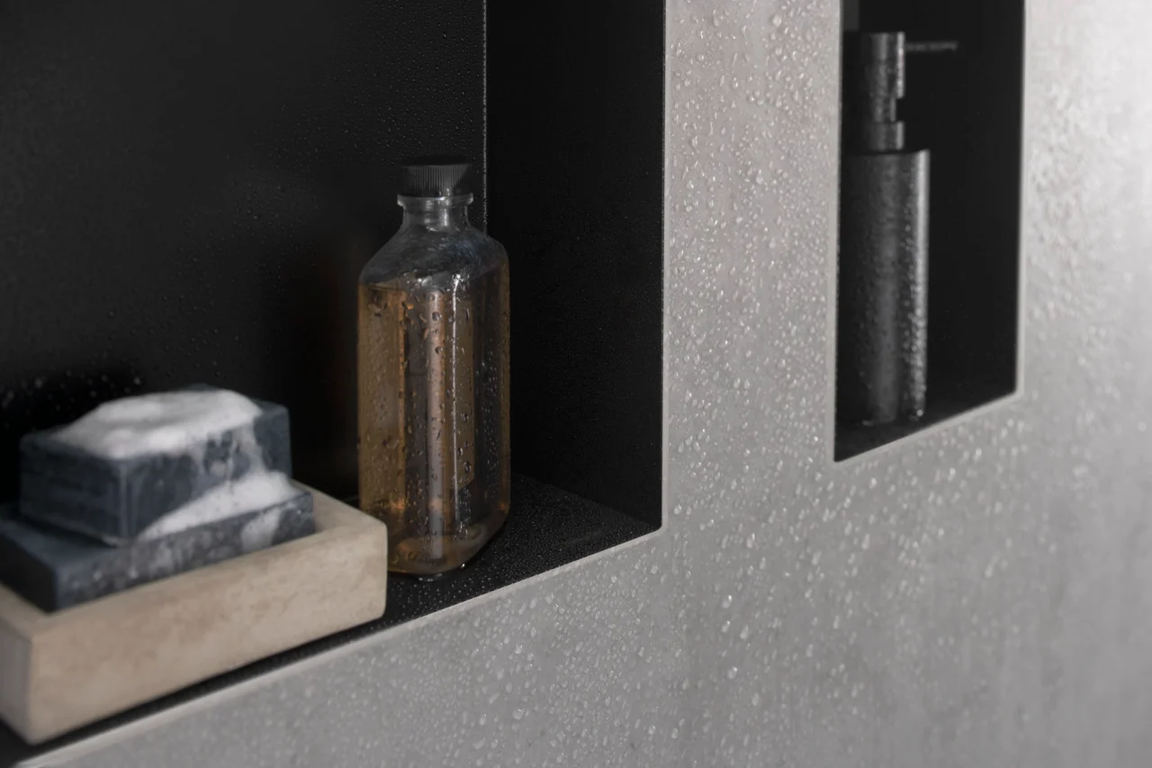 Hansgrohe XtraStoris Minimalistic Wandnische rahmenlos 300x300x100 mm Mattschwarz Hansgrohe XtraStoris Minimalistic Wandnische rahmenlos 300x300x100 mm Mattschwarz