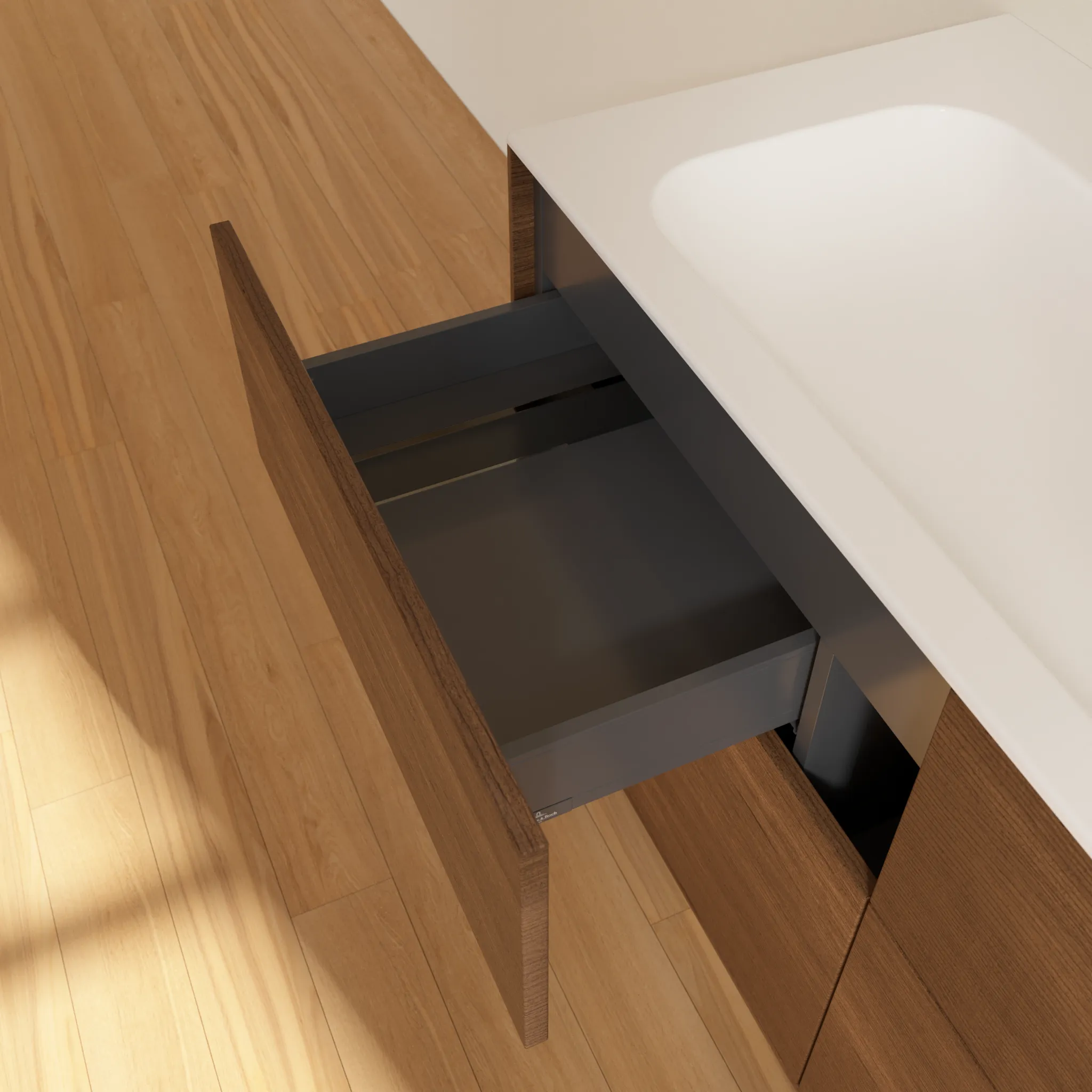 Villeroy & Boch Waschbeckenunterschrank Finion F05, 1196x591x498mm, Eckig