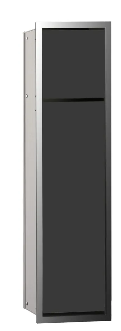 emco WC-Modul „asis module 150“ 16,8 × 65,4 × 15,31 cm in chrom / schwarz emco WC-Modul „asis module 150“ 16,8 × 65,4 × 15,31 cm in chrom / schwarz