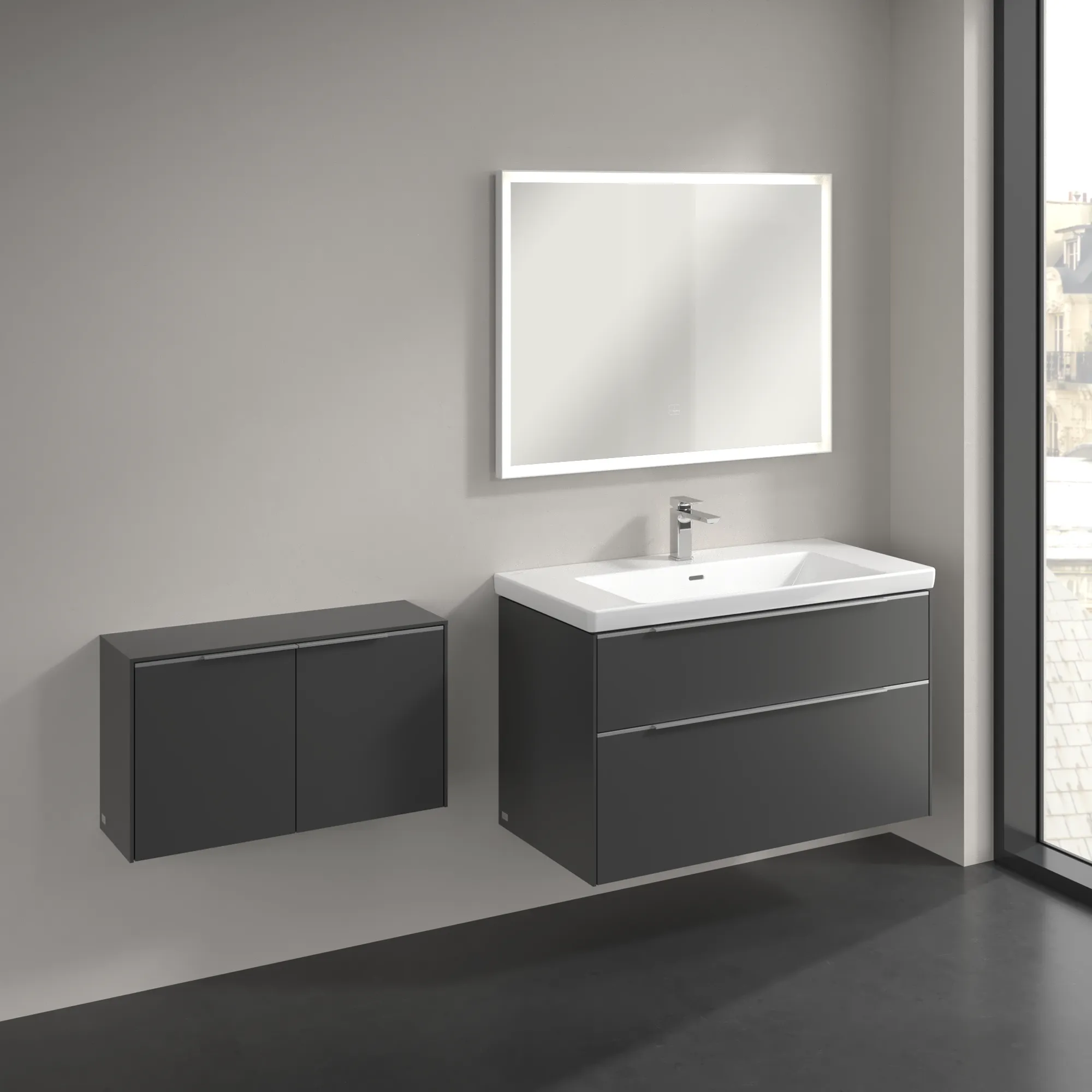 Villeroy & Boch Subway 3.0 Sideboard C60000, 728x423x256 mm, Graphite Villeroy & Boch Subway 3.0 Sideboard C60000, 728x423x256 mm, Graphite