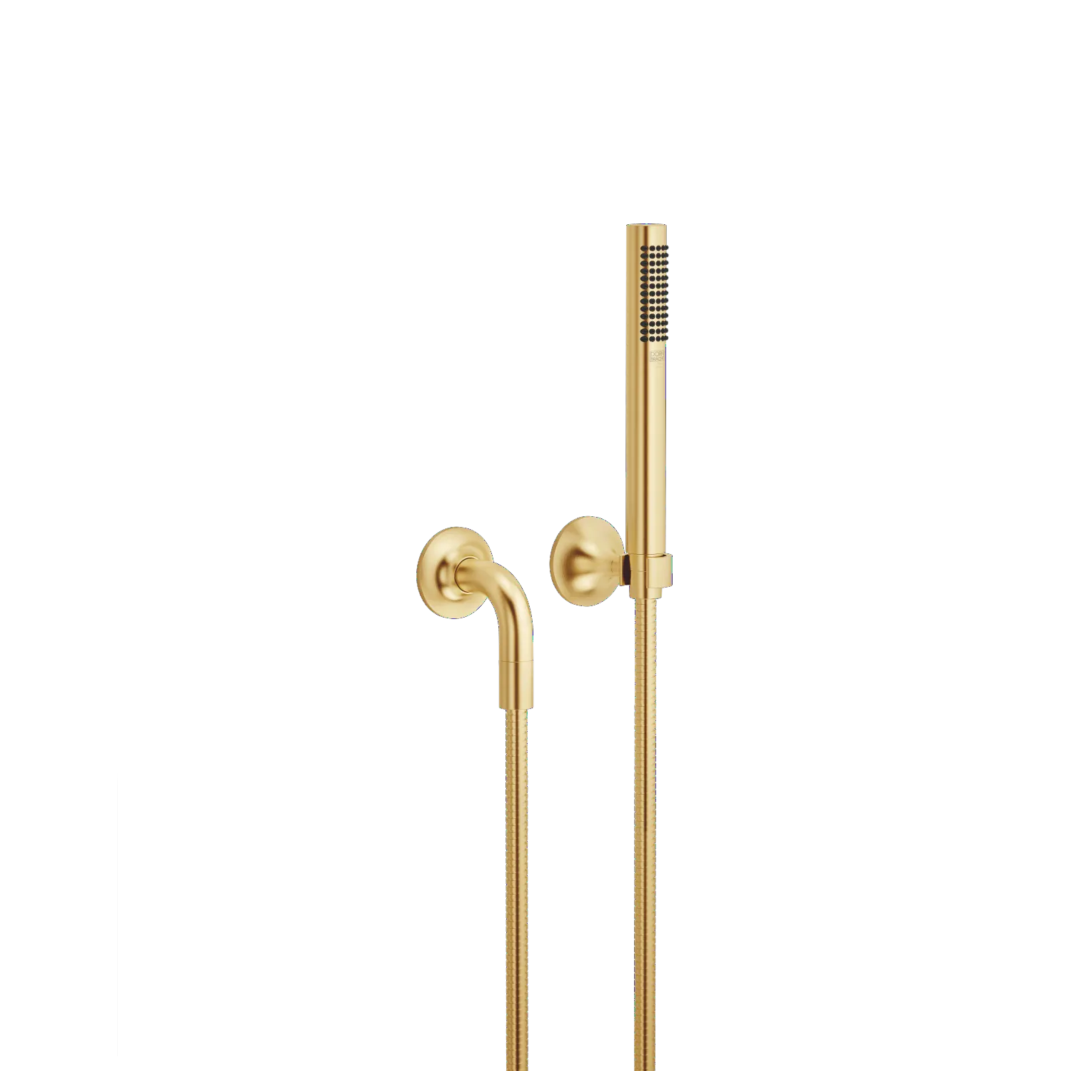Dornbracht VAIA Schlauchbrausegarnitur mit Einzelrosetten - COMPACT RAIN, Messing gebürstet (23kt Gold)