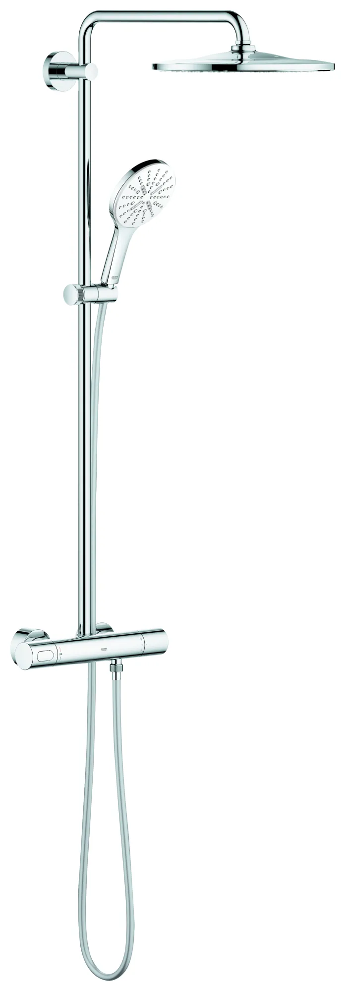 Duschsystem Rainshower SmartActive 310 26647, mit Thermostatbatterie, Wandmontage, Kopfbrause, Handbrause 26544000, chrom Duschsystem Rainshower SmartActive 310 26647, mit Thermostatbatterie, Wandmontage, Kopfbrause, Handbrause 26544000, chrom
